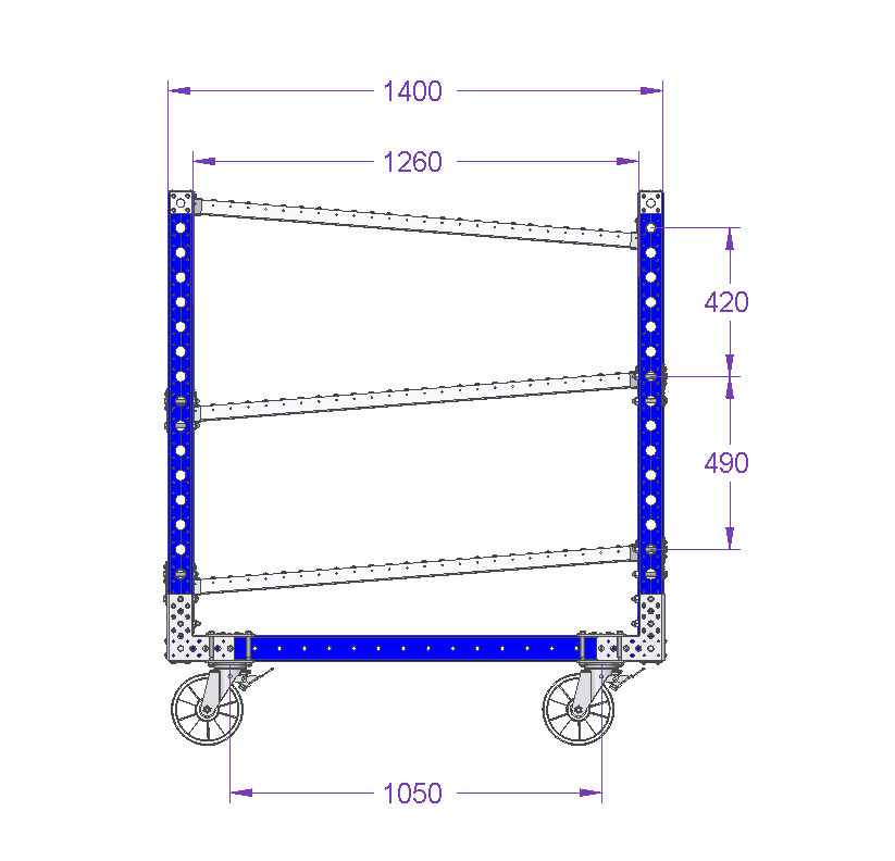 Flow Rack – 1400 x 1400 mm