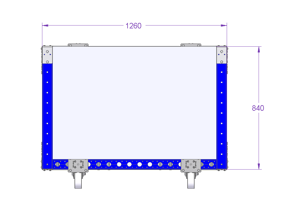 Carro compartimiento - 1260 x 840 mm