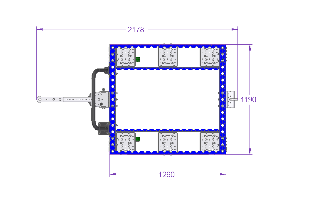 Carro remolcador -1260 x 1190 mm