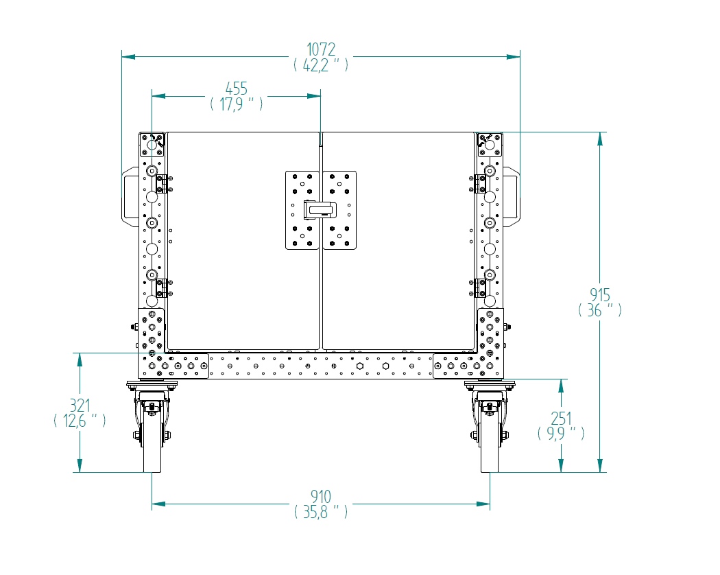 Cart for trays – 980 x 630 mm
