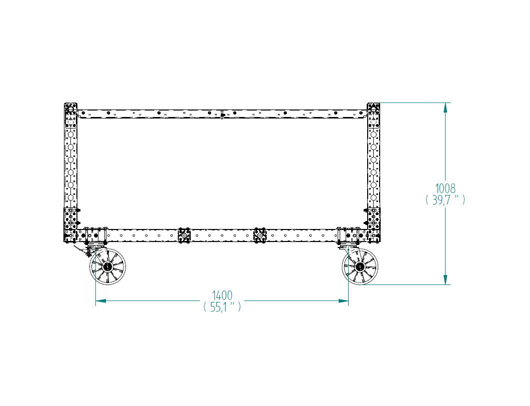 Flat Shelf cart 1750 x 910 mm