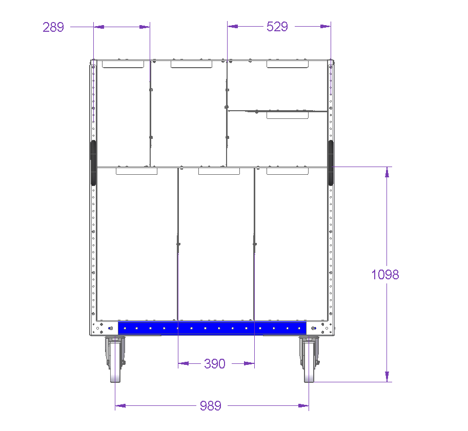 Shelf cart for cardboard – 1240 x 820 mm