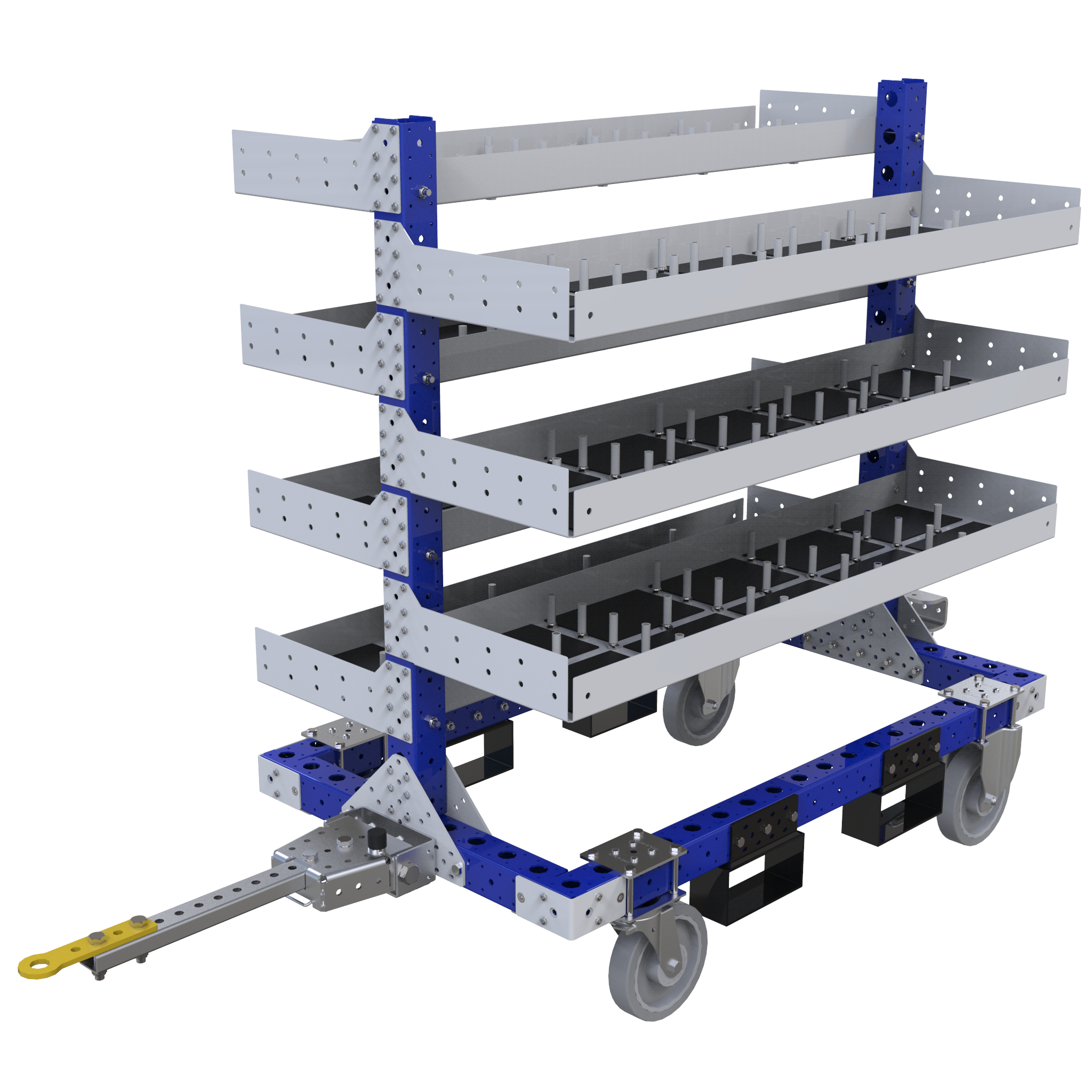 Carro con repisas - 770 x 1330 mm