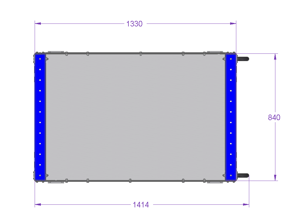 Flat Shelf Cart - 1330 x 840 mm