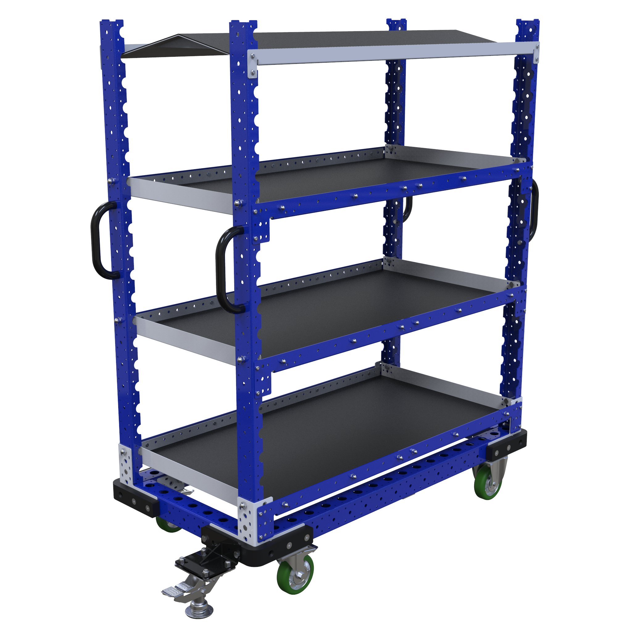 Carro con estantes - 1260 x 630 mm