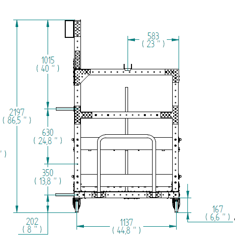 Kit-Wagen – 1190 × 2520 mm