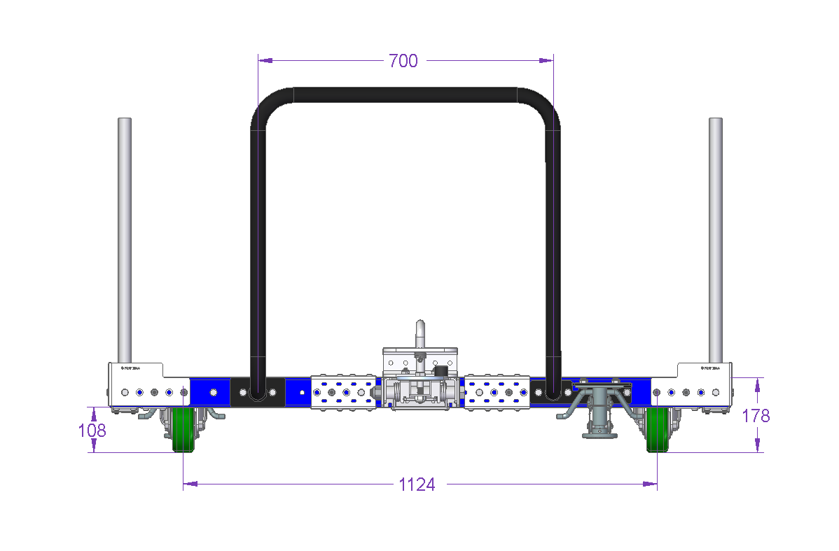 Tugger Cart – 1680 x 1470 mm