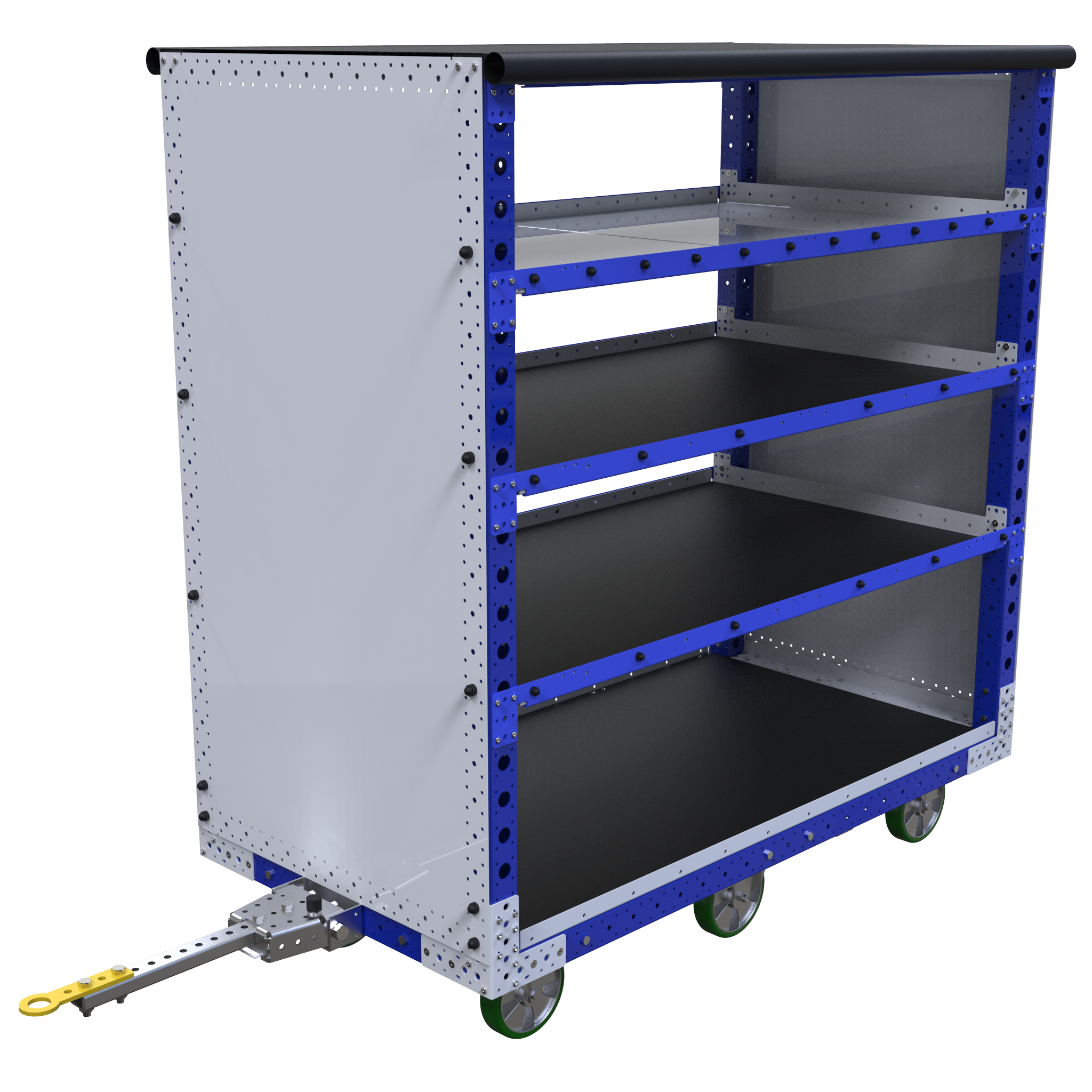 Carro remolcador de estante plano – 1750 x 910 mm