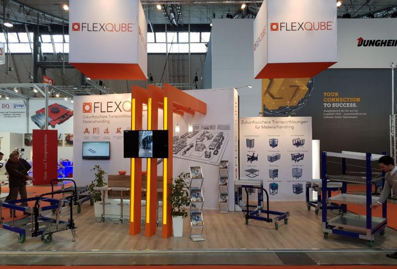 FlexQUbe booth at LogiMAT 2018