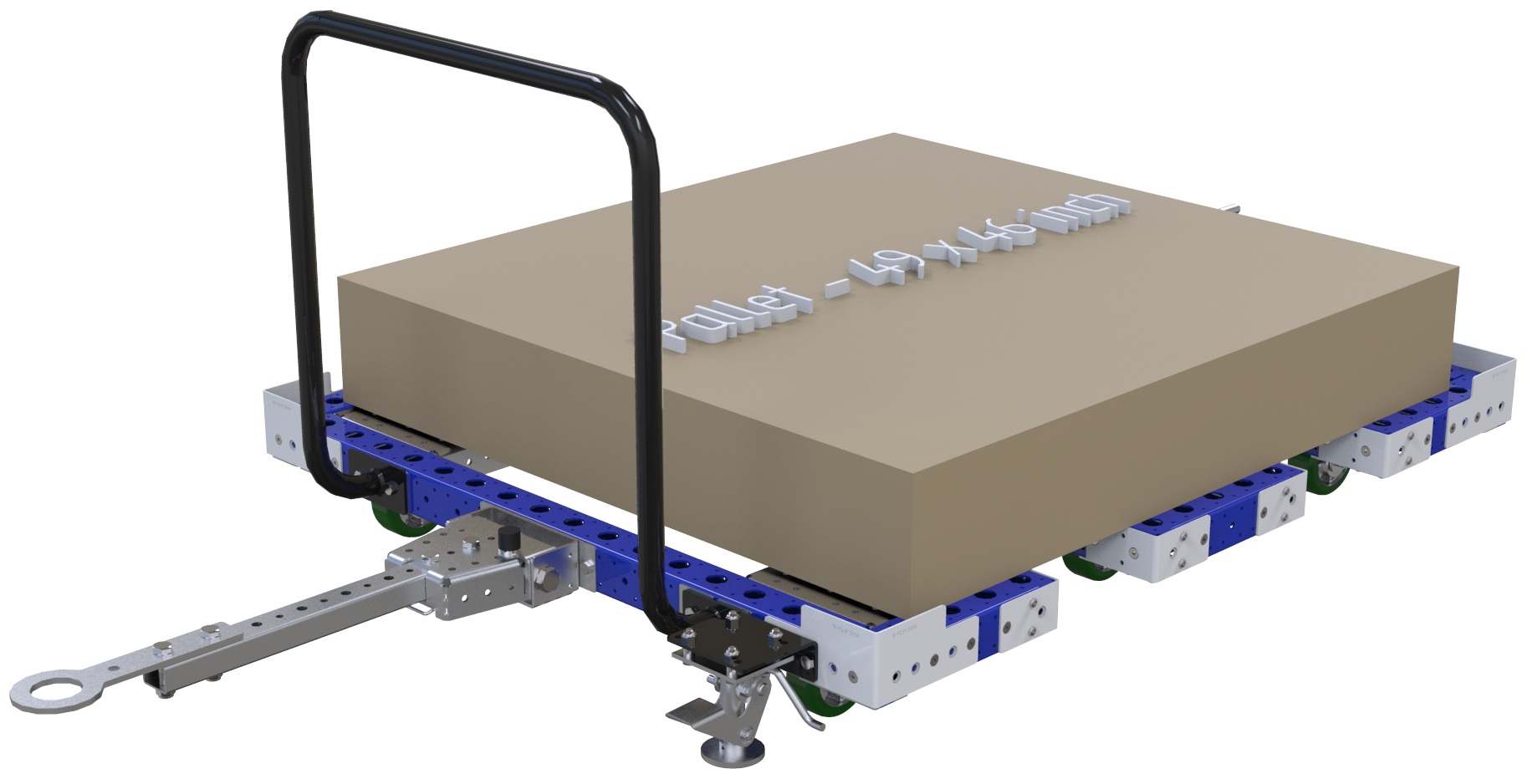 Modular & industrial material handling pallet cart by FlexQube