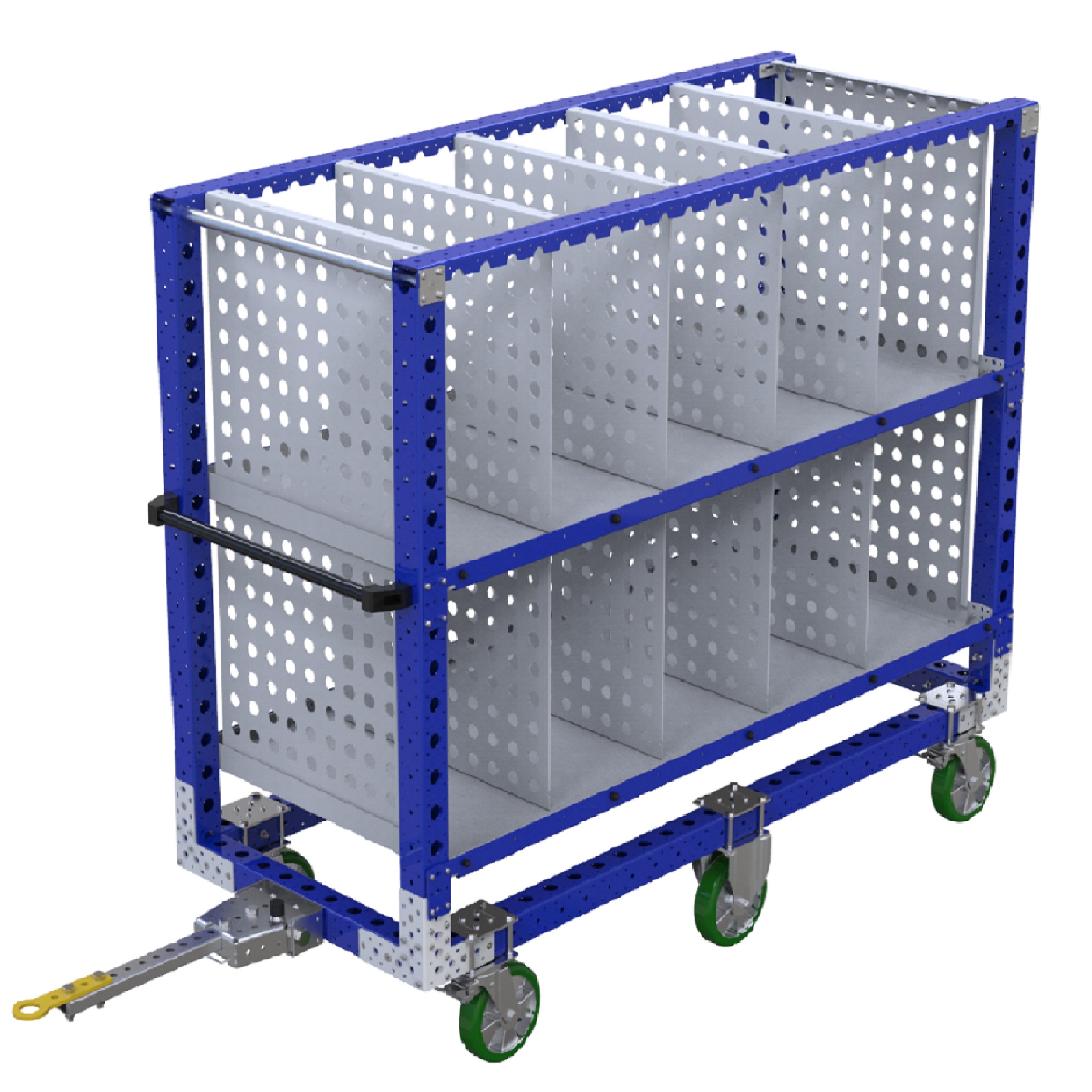 Carro remolcador con repisas - 770 x 1890 mm