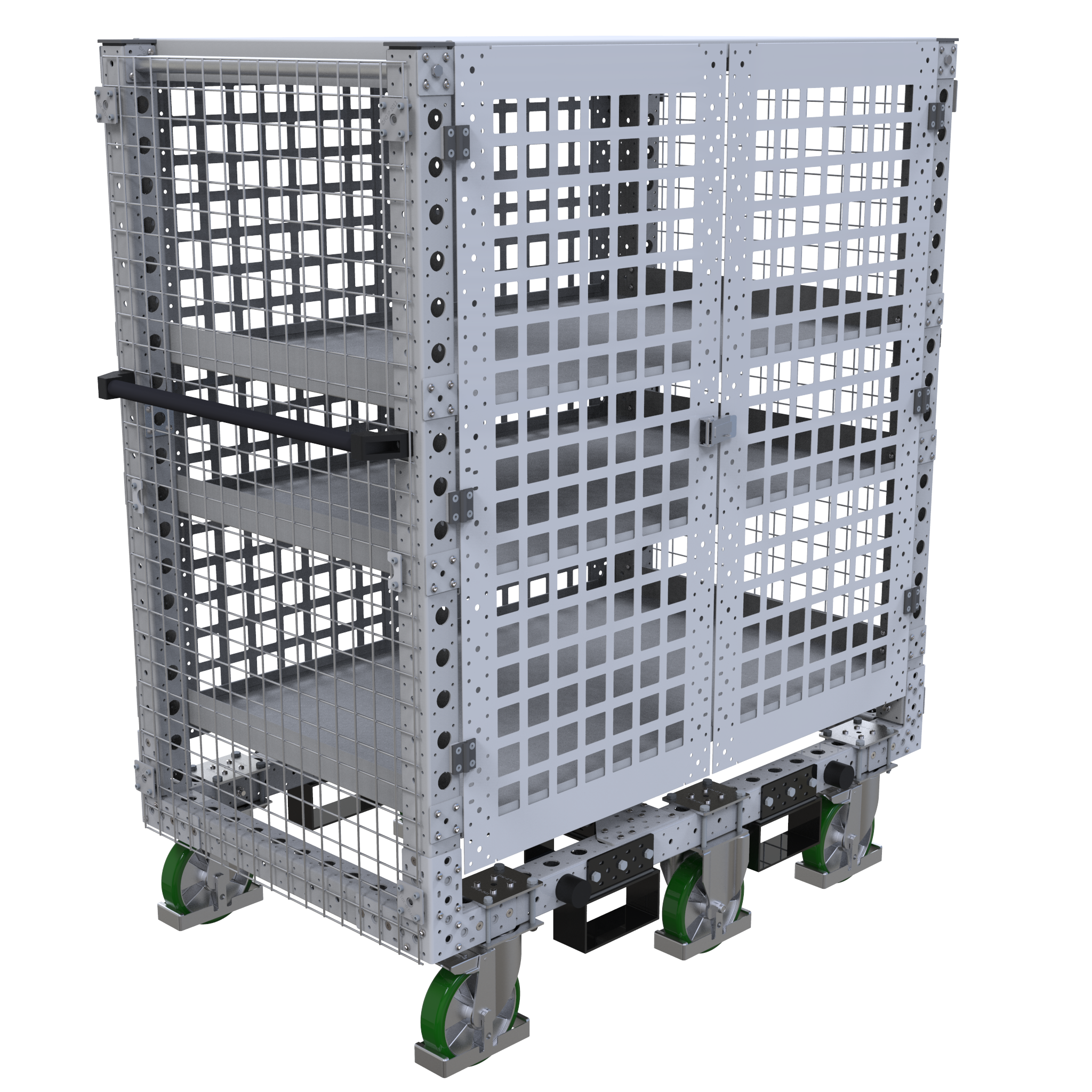 Carro con repisas planas - 1400x840 mm