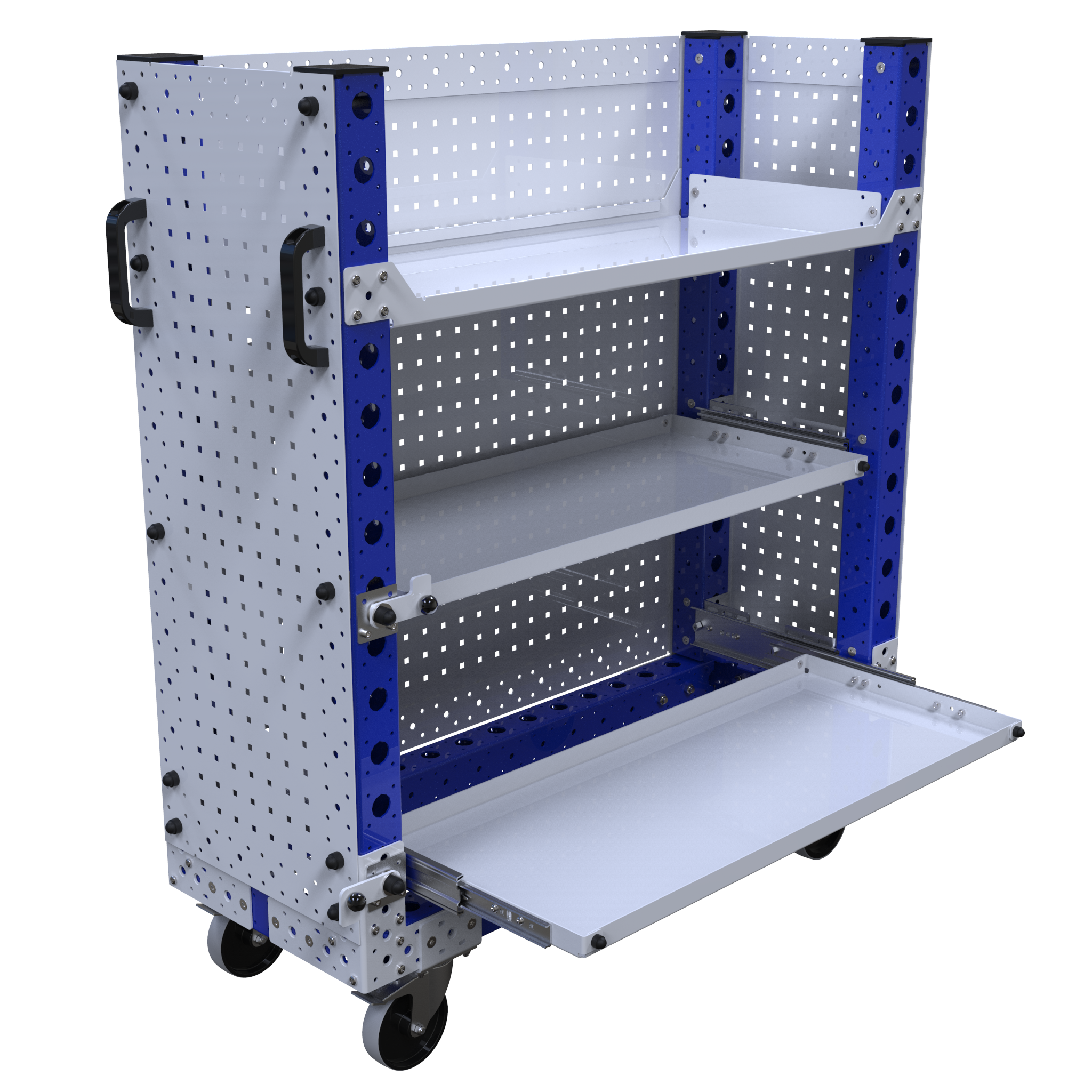 Carro con repisas - 420 x 1120 mm