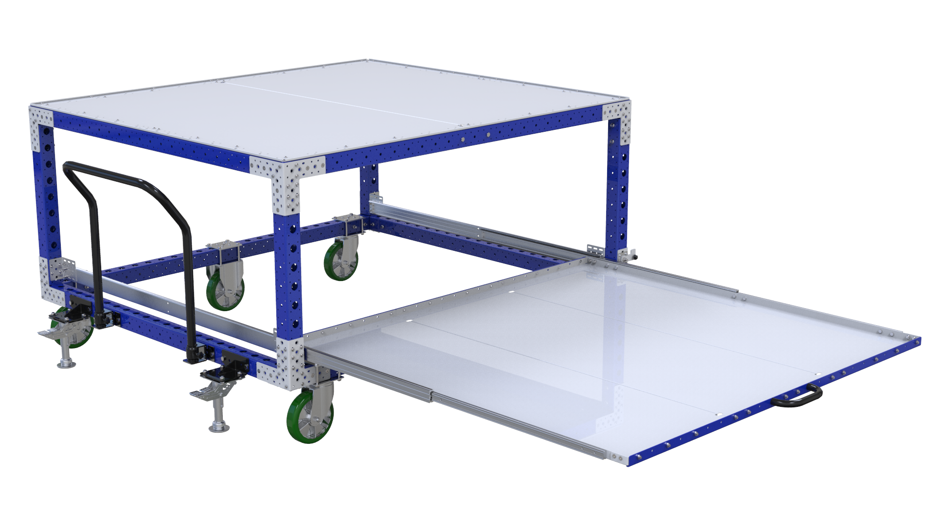 Extendable Shelf Cart designed by FlexQube