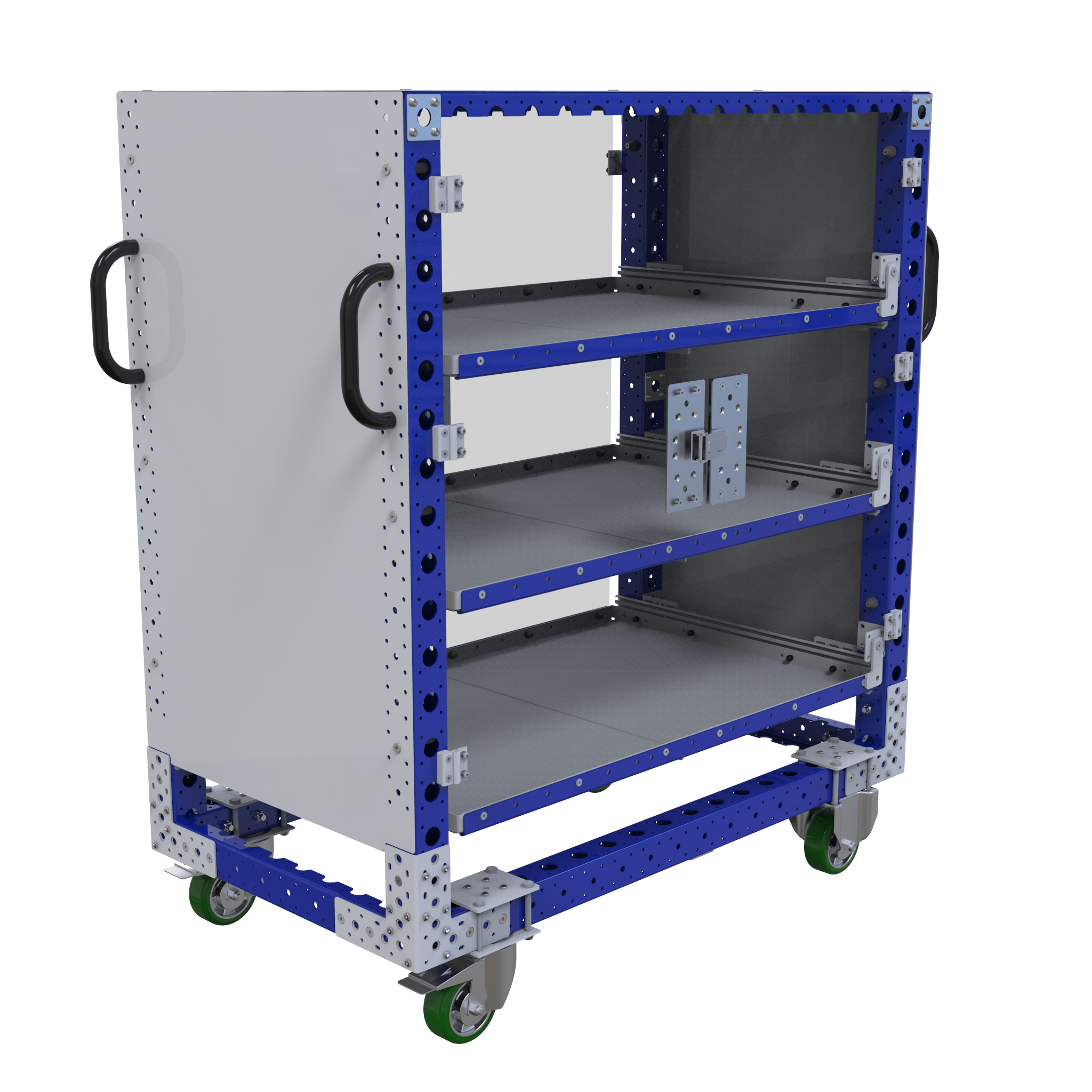 Carro con repisas extensibles - 1260x700 mm