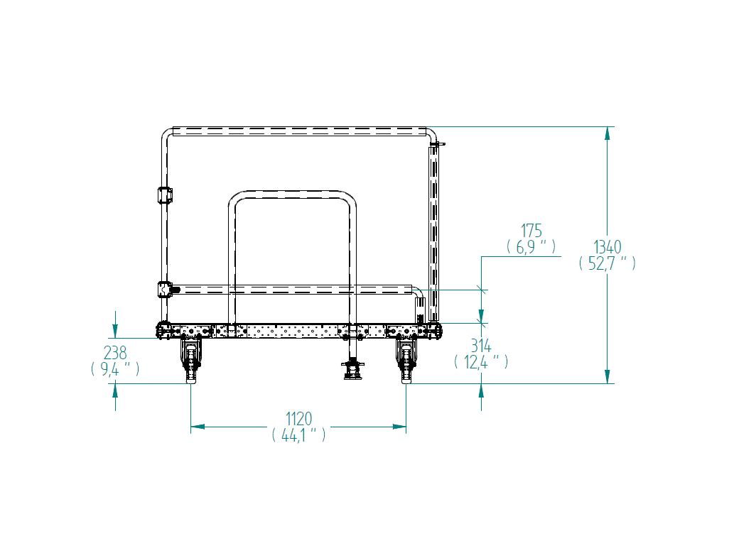Wagen für Türen – 1470 × 1540 mm