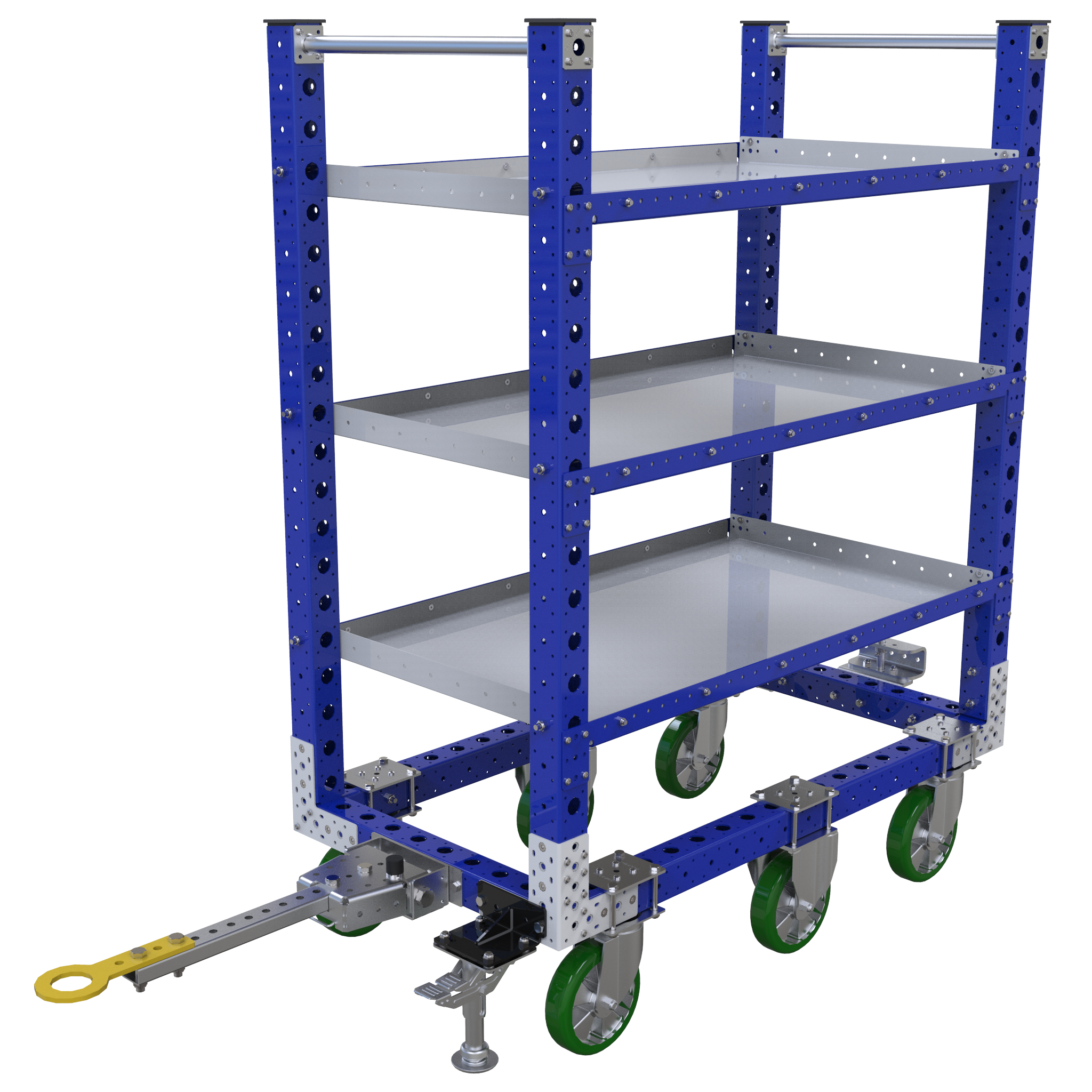 Carro con repisas planas - 700 x 1330 mm